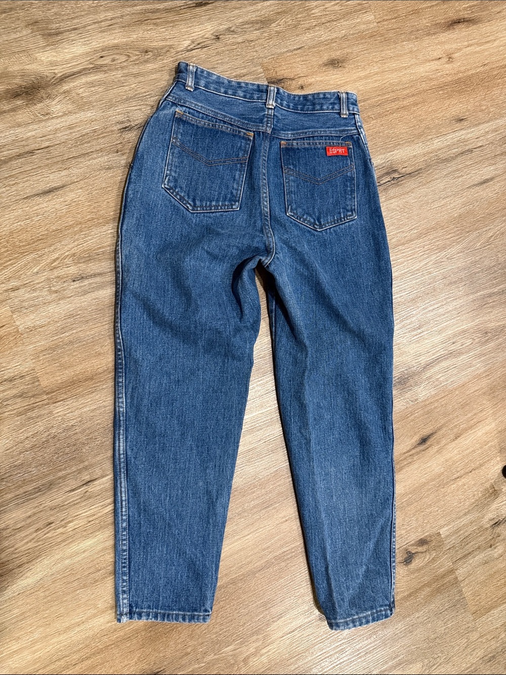 Esprit Vintage Women's Medium Blue High-Rise Straight Jeans